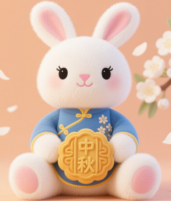 Мягкие игрушки на заказ, нефритовые кролики к Празднику середины осени, праздничная атмосфера, подарки для детей. 9