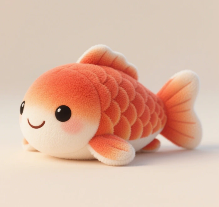 Custom plush toys with the good luck meaning of koi fish, perfect for gifting to family and friends 1