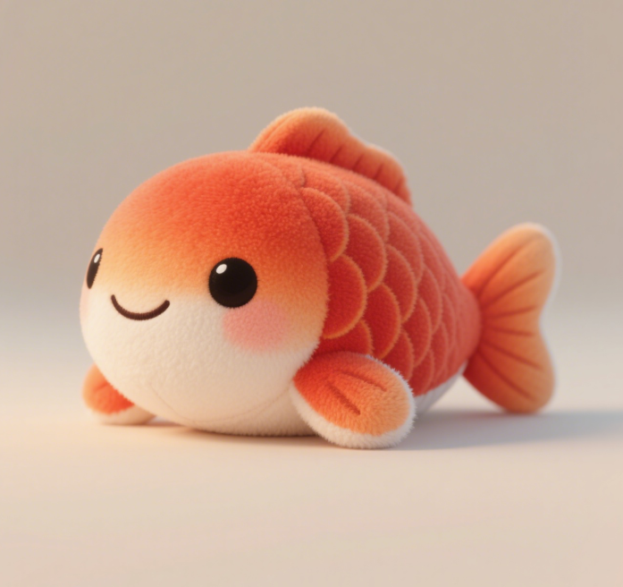 Custom plush toys with the good luck meaning of koi fish, perfect for gifting to family and friends 9