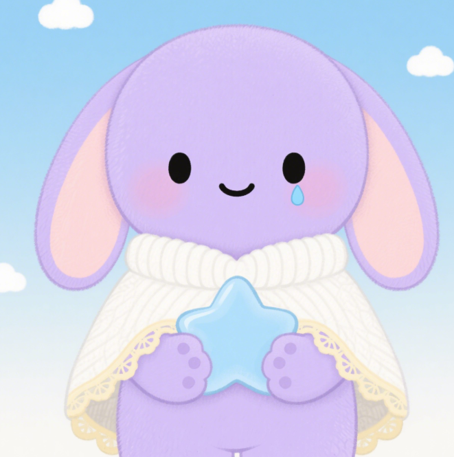 Peluche personnalisée : Lapin violet qui pleure, vente directe d'usine, mignon et réconfortant 10