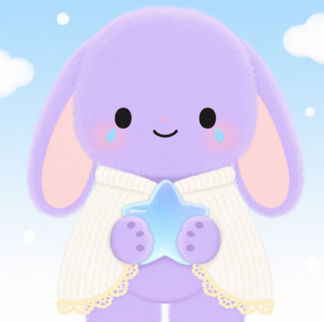 Peluche personnalisée : Lapin violet qui pleure, vente directe d'usine, mignon et réconfortant 11