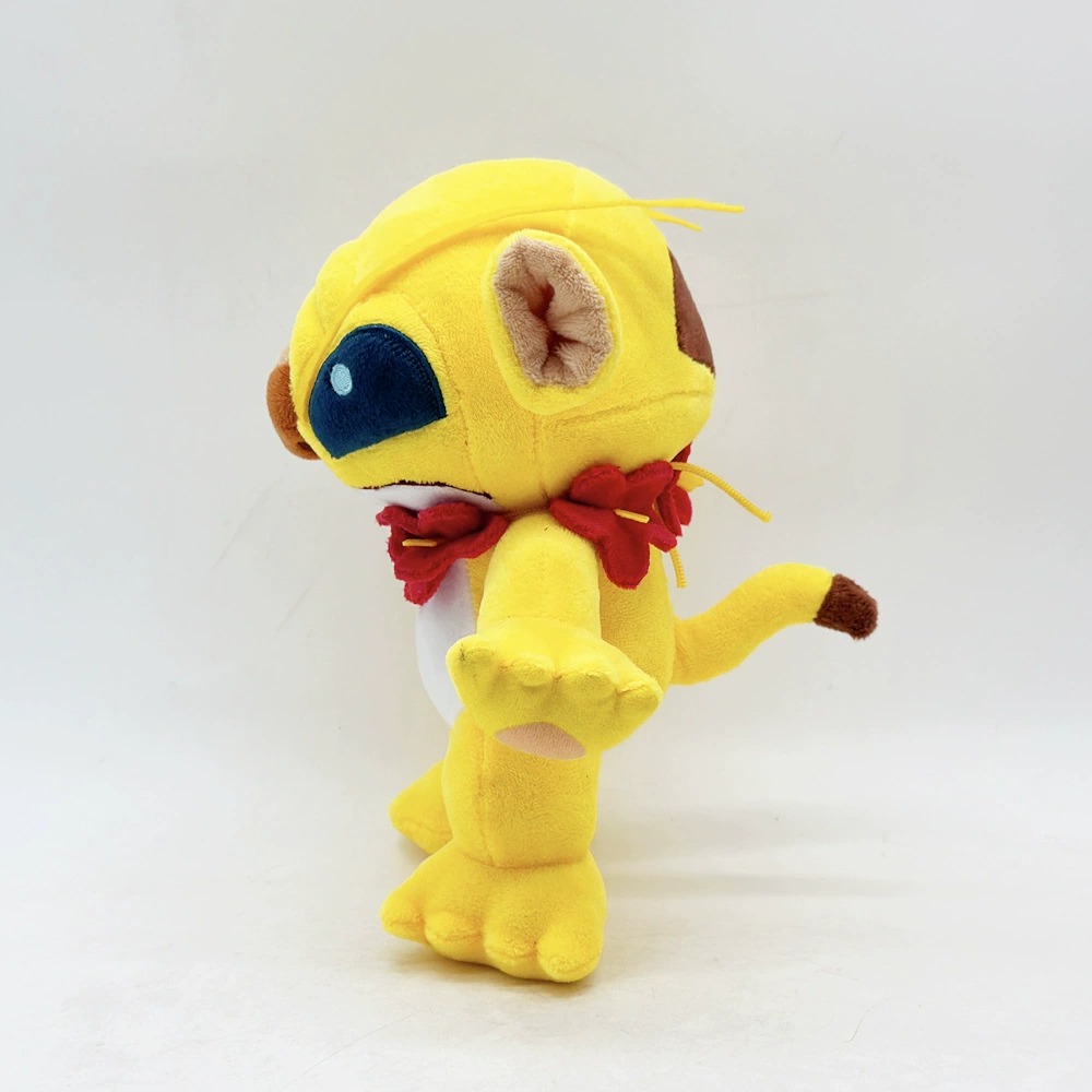 Yellow Stitch Plush Toy - 28cm Stuffed Alien Character Doll  221 Laboratory Sparky Plush 16