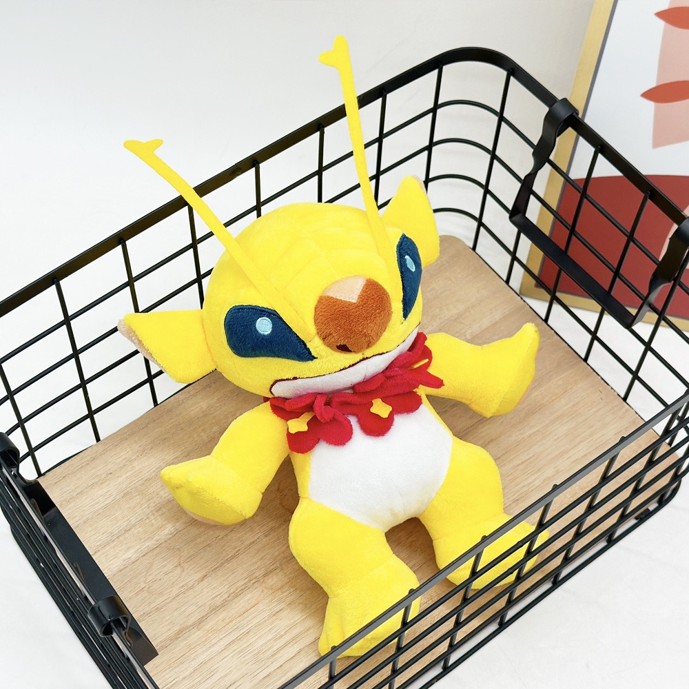 Yellow Stitch Plush Toy - 28cm Stuffed Alien Character Doll  221 Laboratory Sparky Plush 19