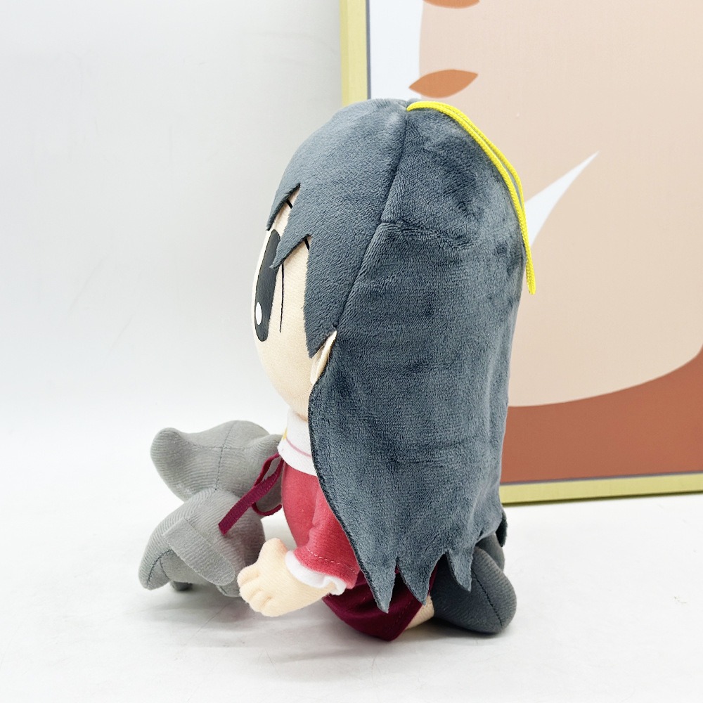 Anime Character ​Azumanga Daioh Sakaki Plush Doll - 22cm Cute Girl with Gray Animal Companion, 126g Soft Stuffed Toy 13