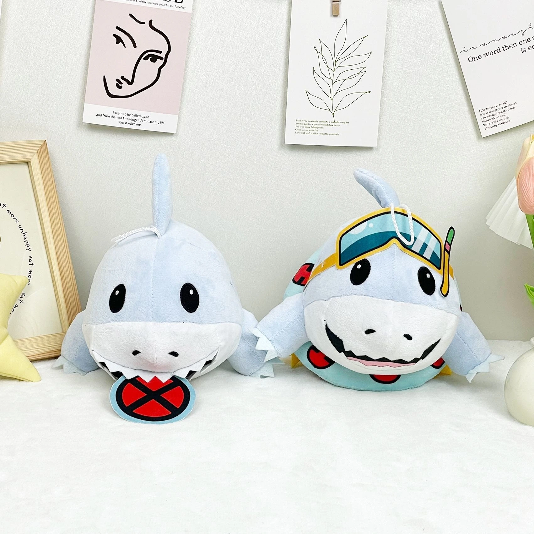 Popular Hot Selling	 Peluche Jeff The Land Shark Plushie Mascot Toy  Anime Cartoon Plush Toys Gift  Factory Wholesale 1