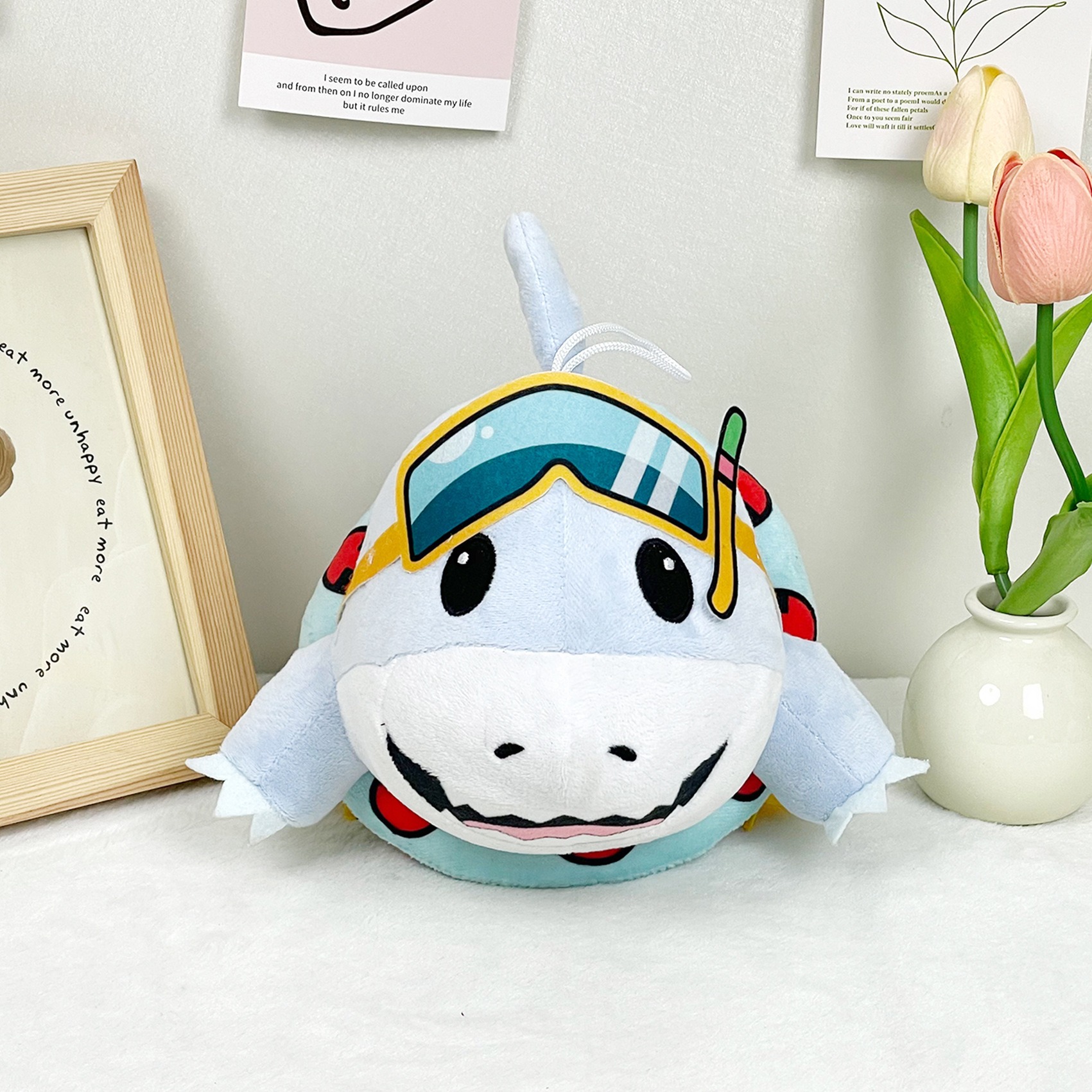Popular Hot Selling	 Peluche Jeff The Land Shark Plushie Mascot Toy  Anime Cartoon Plush Toys Gift  Factory Wholesale 9