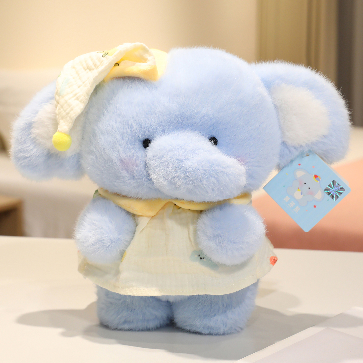Pajama elephant plush doll, soft and comfortable, a gift for children's companionship 11