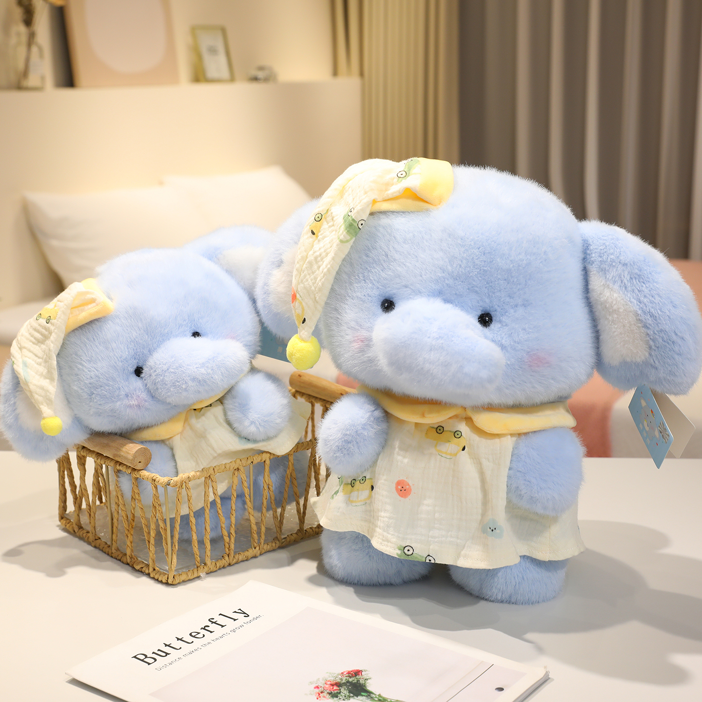 Pajama elephant plush doll, soft and comfortable, a gift for children's companionship 13