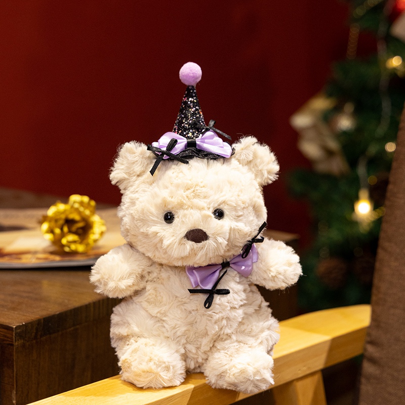 The Halloween and Christmas bear cub plush dolls enhance the festive atmosphere. 12