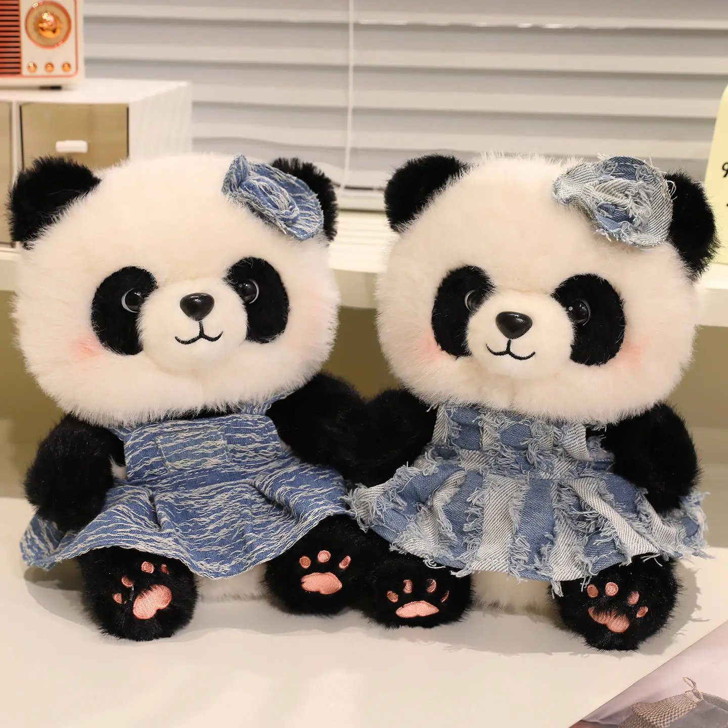 Cowboy skirt panda, cute animal, sweet look, a gift for kids 1