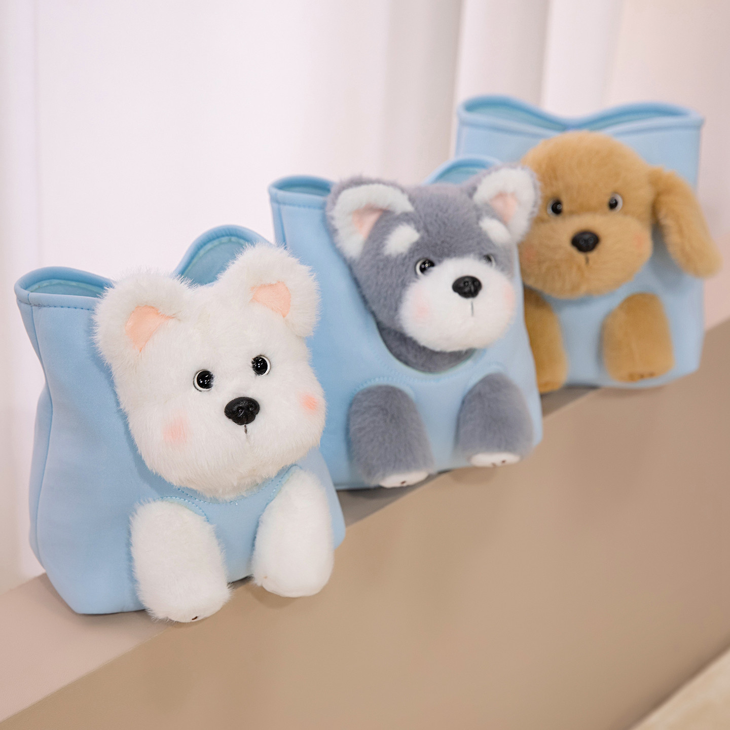 Creative design of the Hide-and-Seek series plush dolls, with cute shapes, soft and comfortable, a gift for children's 16