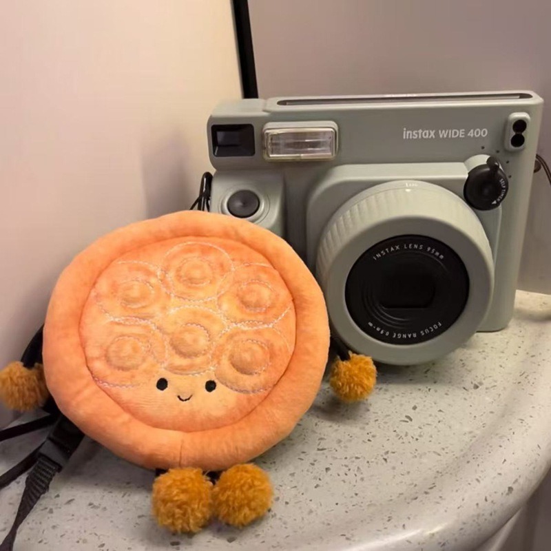 Очаровательный плюшевый брелок в форме блинчика, высотой 17 см, с помпоном. 15