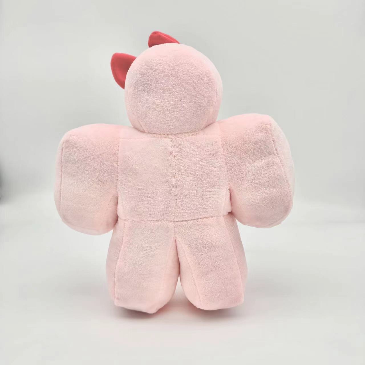 25cm Roblox Forsaken Gubby Plush Cute Pink Plush Doll with Bow Embroidered Text Design for Decor & Gifting 14