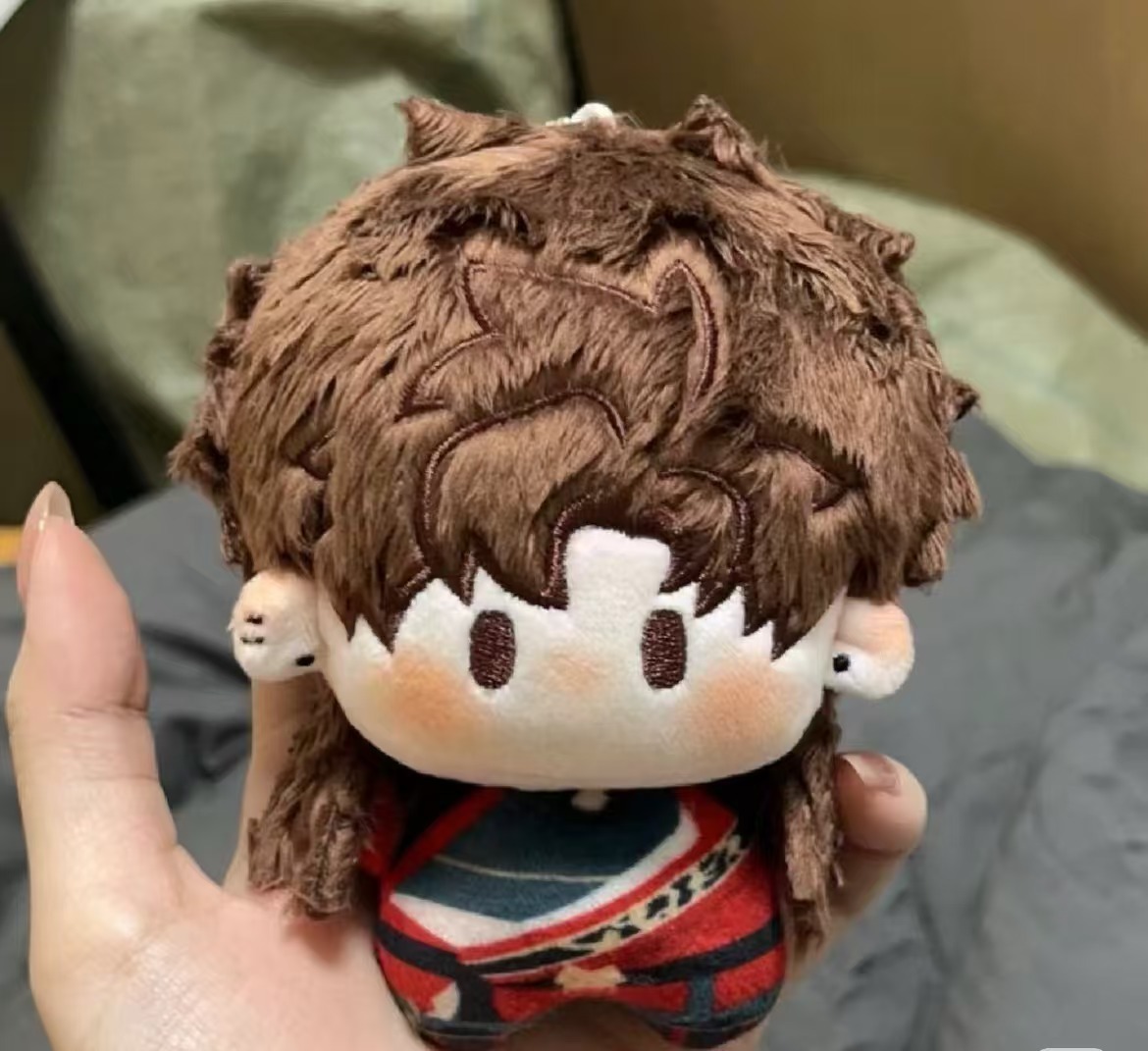 10cm Plush Doll Keychains Sun Ce, Fu Rong, Zuo Ci, Yuan Ji, Liu Bian, and the King of Guanglin Cotton Dolls 14