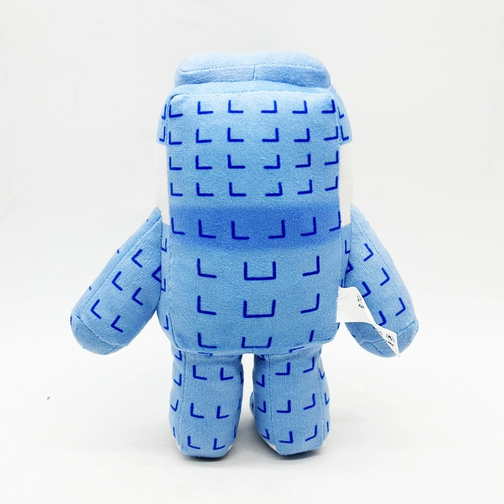 21CM STEAL A BRAINROT Roblox  Pixel - Style Blue Robot Plush Toy Cute Stuffed Figure Soft Doll 13