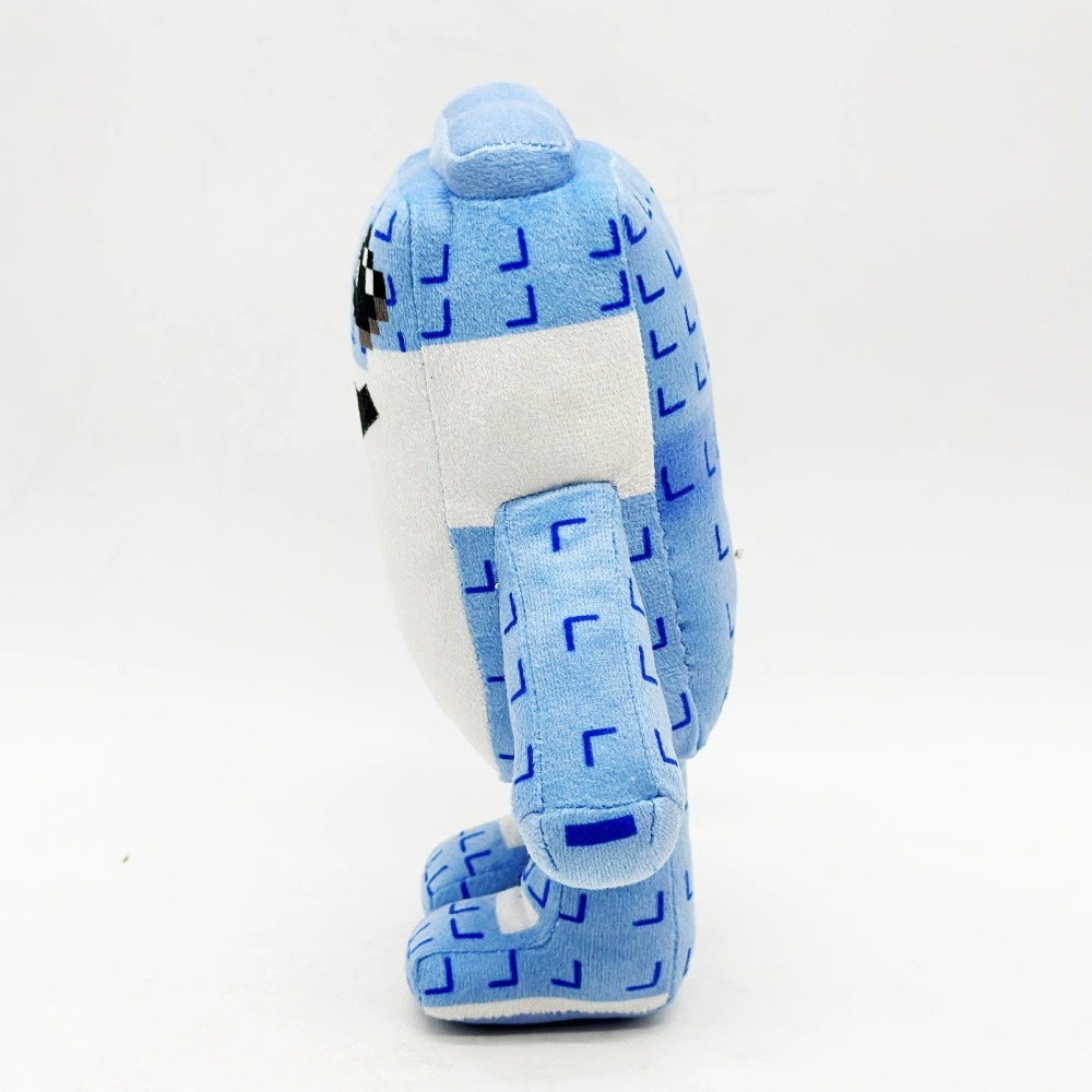 21CM STEAL A BRAINROT Roblox  Pixel - Style Blue Robot Plush Toy Cute Stuffed Figure Soft Doll 14
