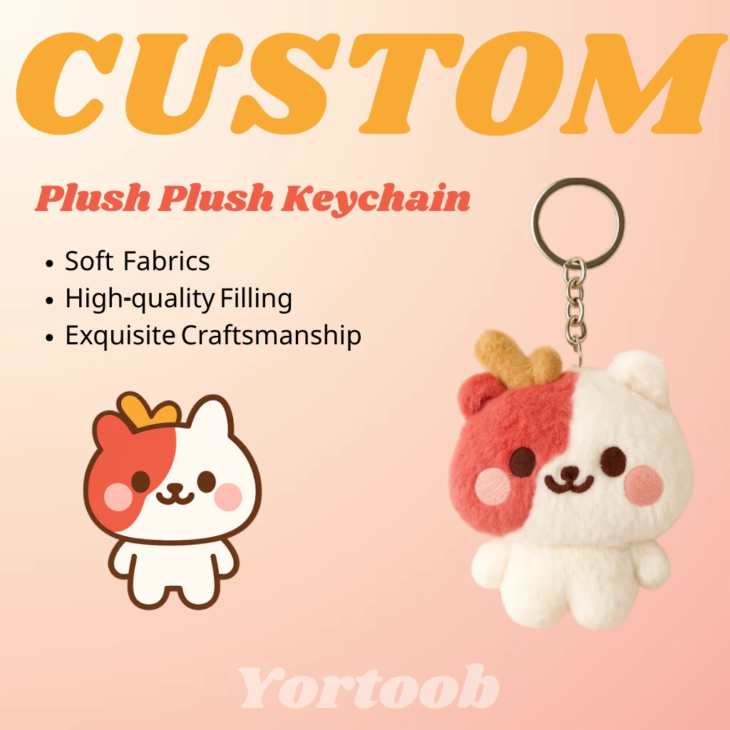 Custom Cute &amp; Quirky Plush Charms - Personalized Adorable Accessories 1