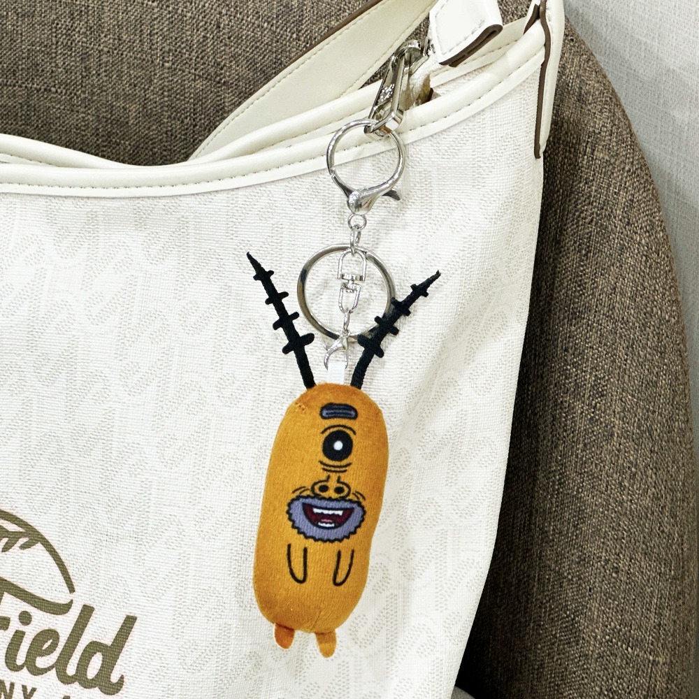 Divertido llavero de peluche de cíclope con diseño de antena: 11 cm, ligero y suave, ideal para niños y adultos. 9