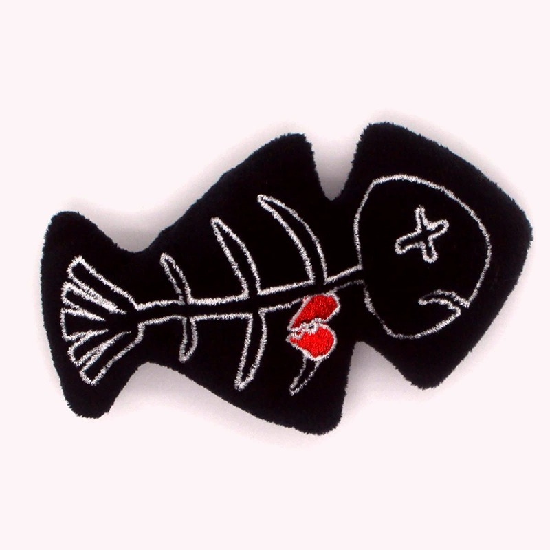 Custom Funny Fish Plush Toy Set – Smiling Fish & Skeleton Fish Design, Soft Stuffed Toys for Kids or Pets 12