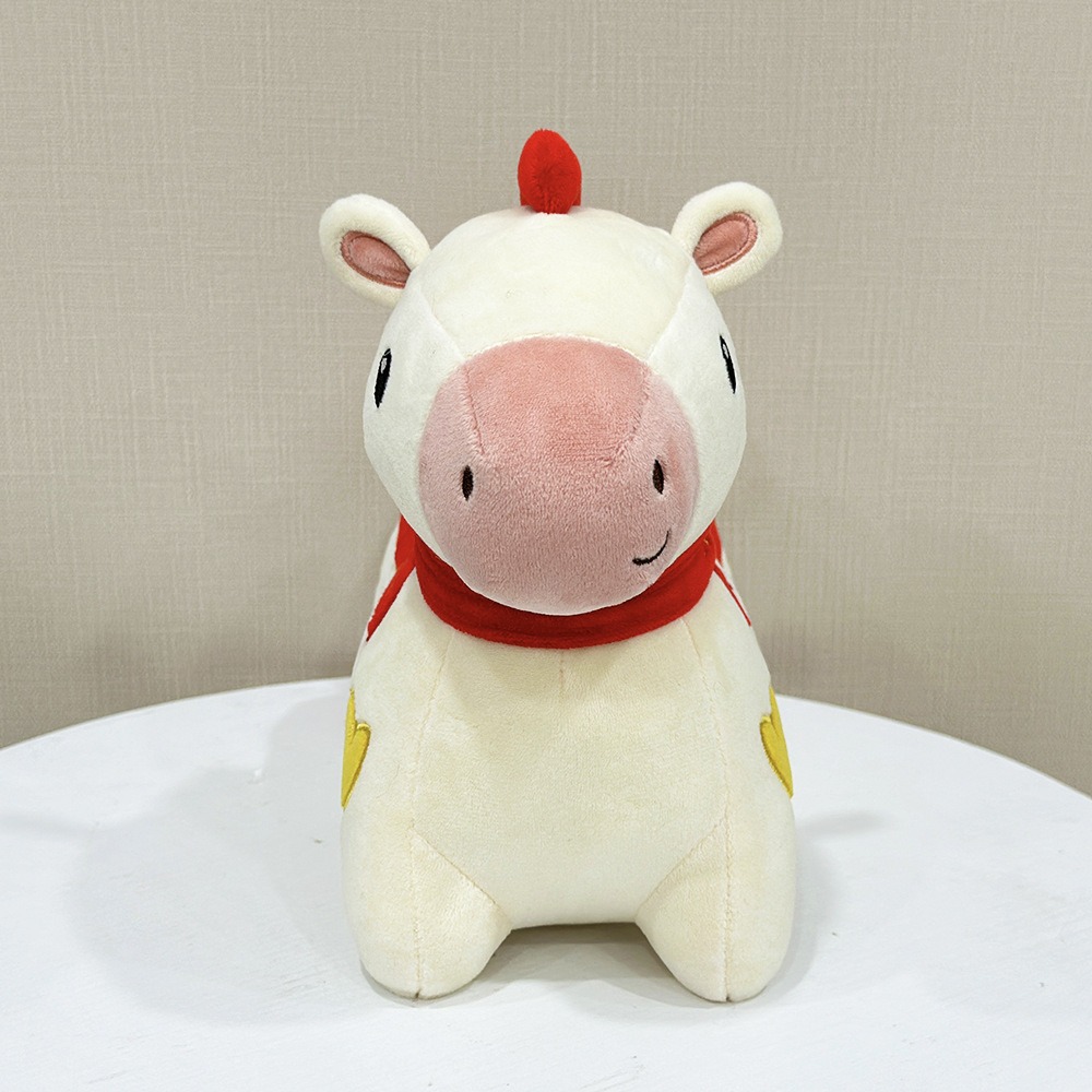 Chinese New Year Plush Horse Toy - “Get Rich” Fortune Decoration, 32cm Cute Stuffed Animal Gift 18
