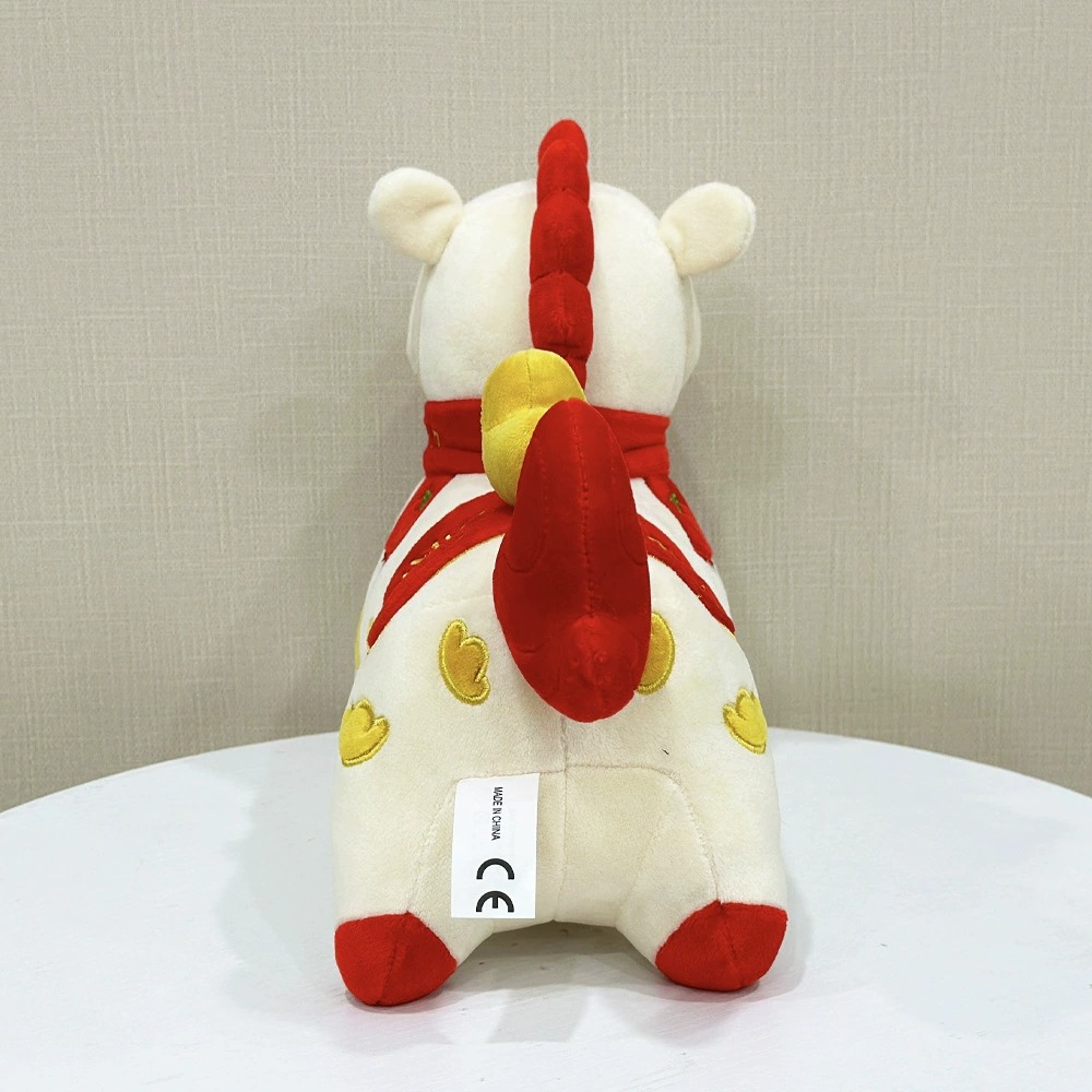 Chinese New Year Plush Horse Toy - “Get Rich” Fortune Decoration, 32cm Cute Stuffed Animal Gift 20