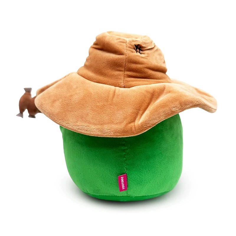 Мягкая плюшевая лягушка Whitaswhit, 25 см, зеленая, музыкальная, с банджо и шляпой, для детей. 10