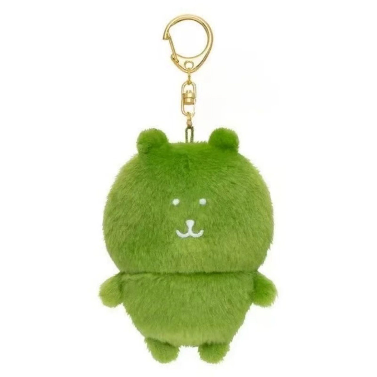 Cute Green Bear Plush Keychain - Fluffy Stuffed Animal Bag Charm 8