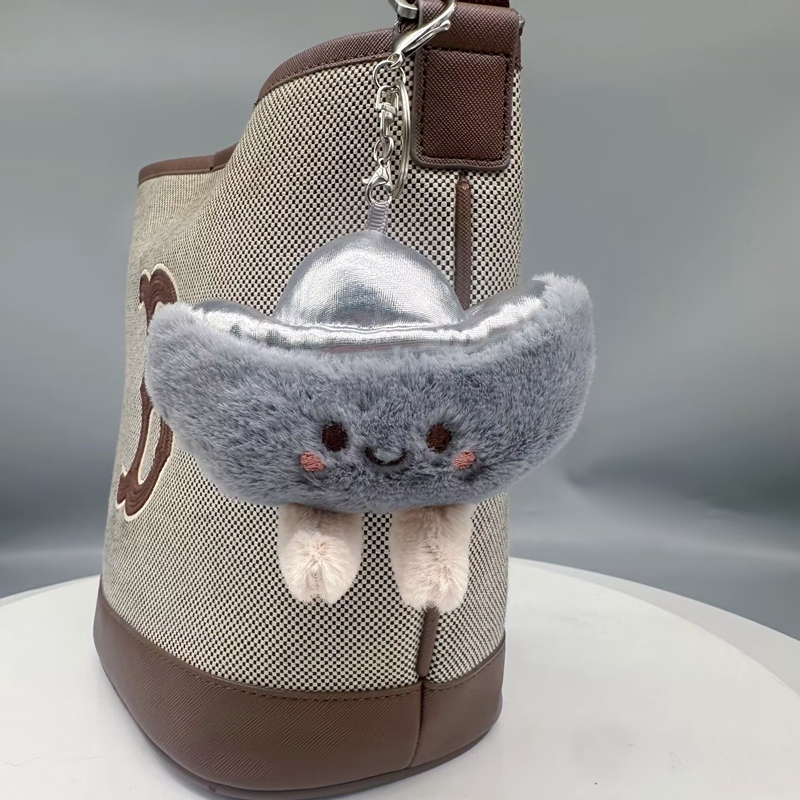 Gold & Silver Ingot Plush Keychain - Lucky Charm Keyring 14