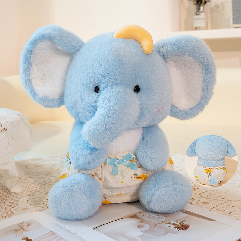 Jiji the Little Elephant Plush Toy - Cute Stuffed Elephant Doll with Soft Fluffy Body, Adorable for Kids & Animal Lovers 11