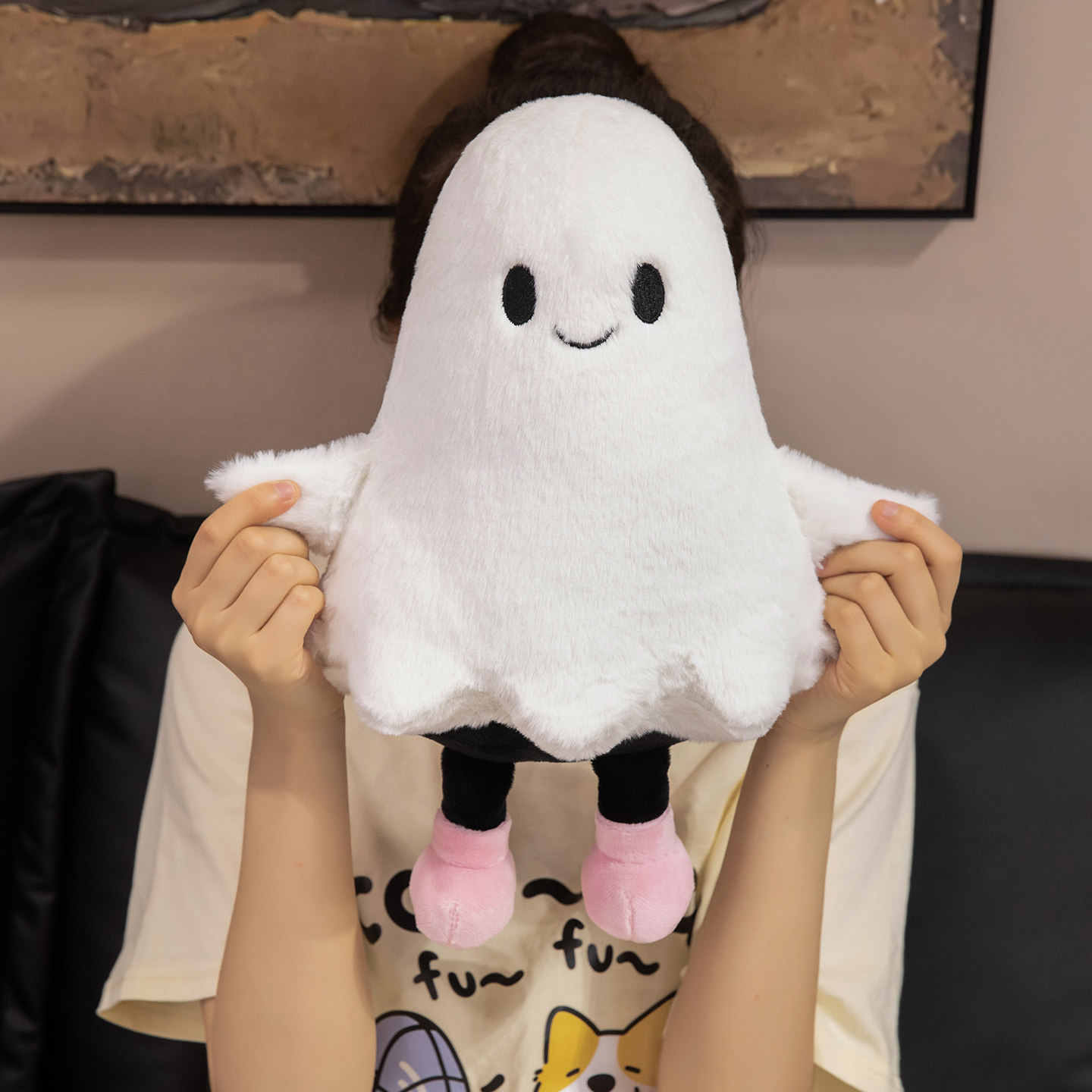 Little Ghost Plush Doll - Cute Stuffed Ghost Toy with Soft Fluffy Body, Adorable Spooky Companion for Kids & Decor 16