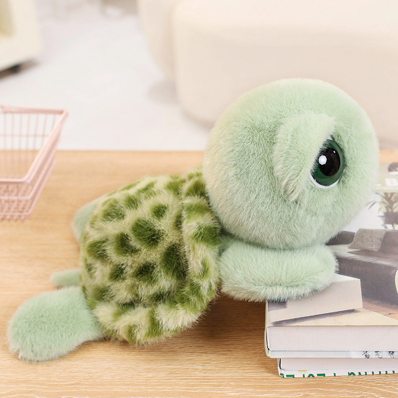 Big-Eyed Turtle Plush Toy - Adorable Stuffed Turtle Doll with Large, Expressive Eyes, Soft and Cuddly 16