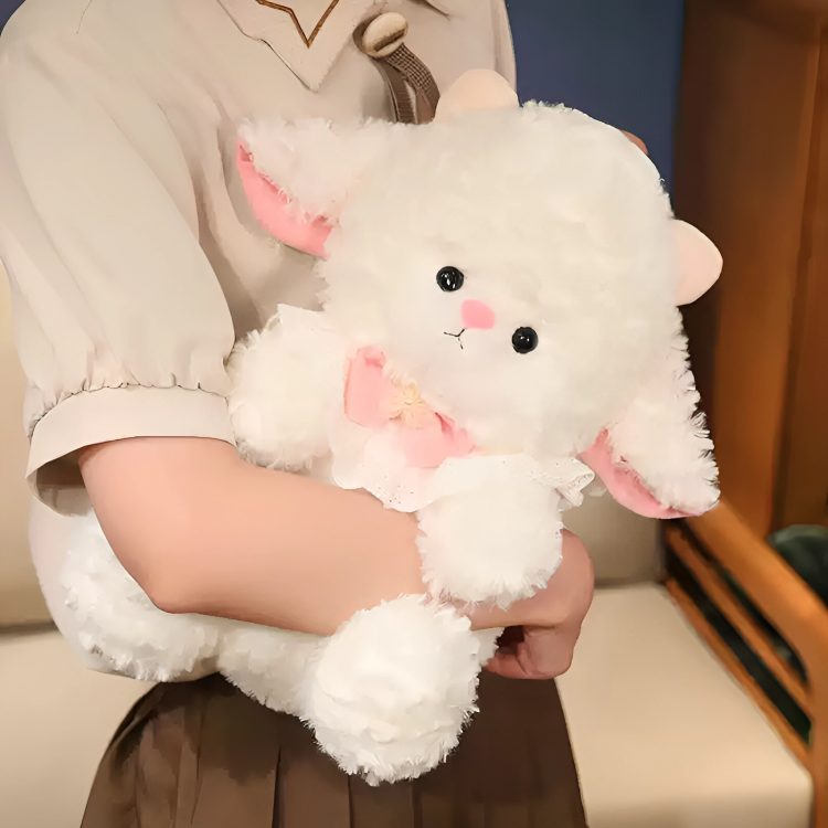 Baby Lamb Stuffed Animal Wholesale Soft Plush Sheep Toys for Kids  Plush Toy Small Wool Plush Doll 9