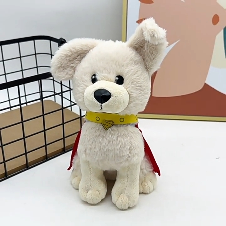 26cm 147g Super Hero ​Superman KRYPTO Plush Dog Toy - Soft Stuffed Puppy with Cape &amp; Hero Collar 1