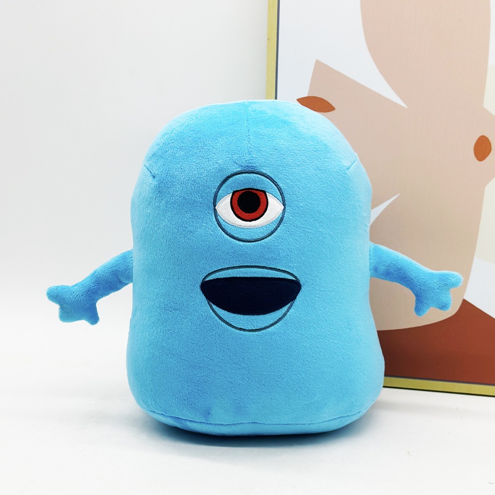 27cm Monsters vs. Aliens B.O.B. Plush Toy – Soft Stuffed Blue Blob Doll for Kids & Movie Fans 11