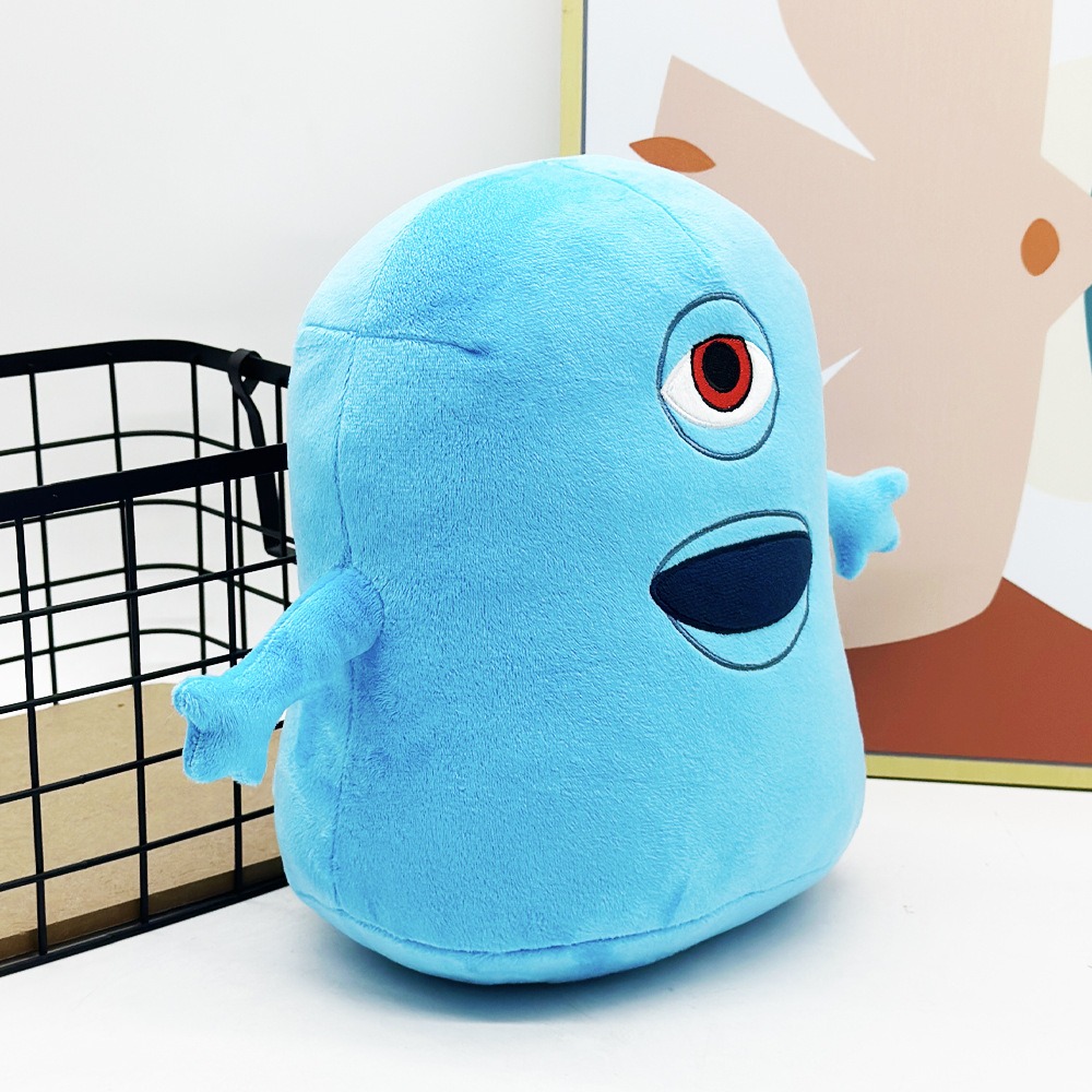 27cm Monsters vs. Aliens B.O.B. Plush Toy – Soft Stuffed Blue Blob Doll for Kids & Movie Fans 13
