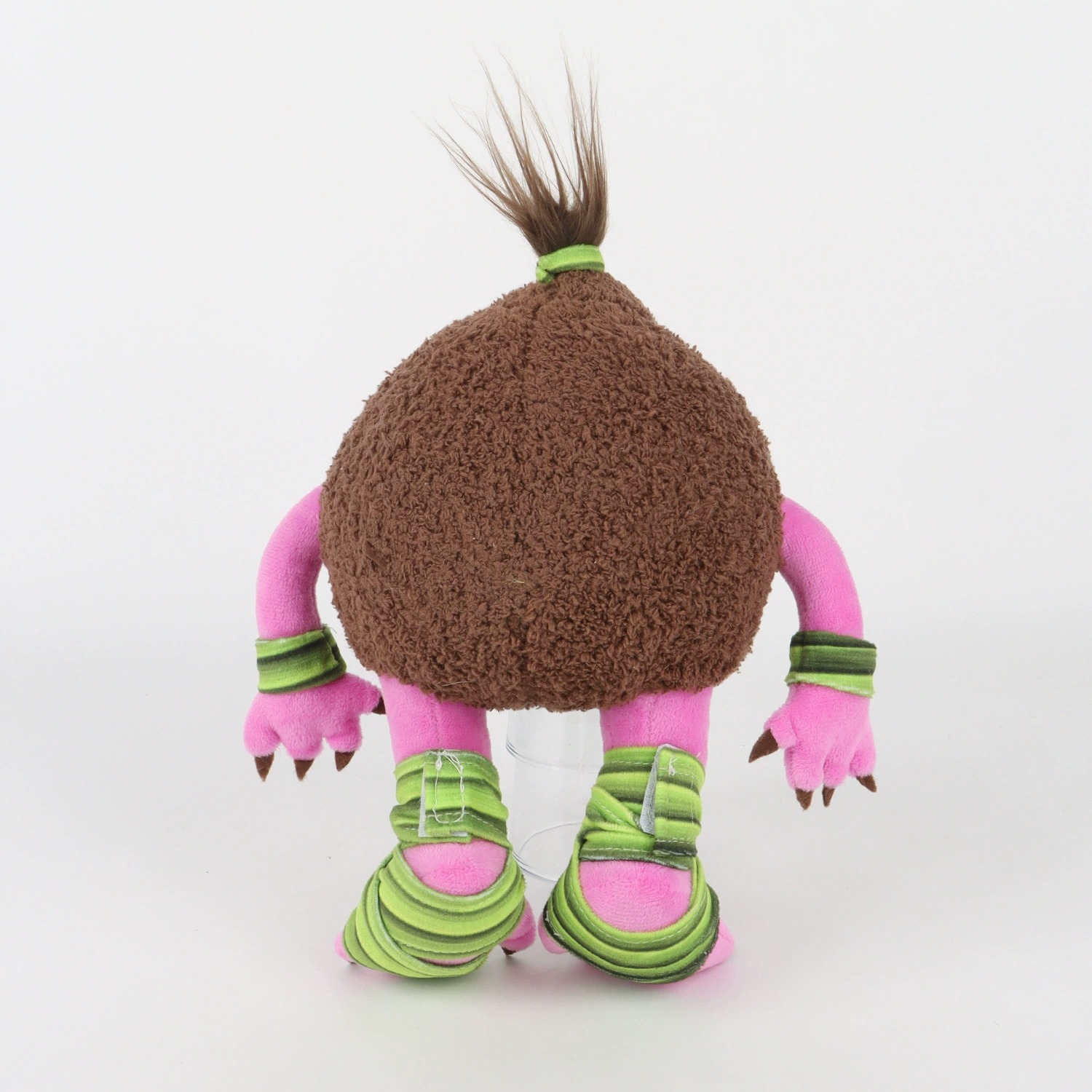 28cm Moana Kakamora Plush Cute Monster Plush Toy  Adorable Spiky   haired Creature with Pink Limbs & Green Wraps 14