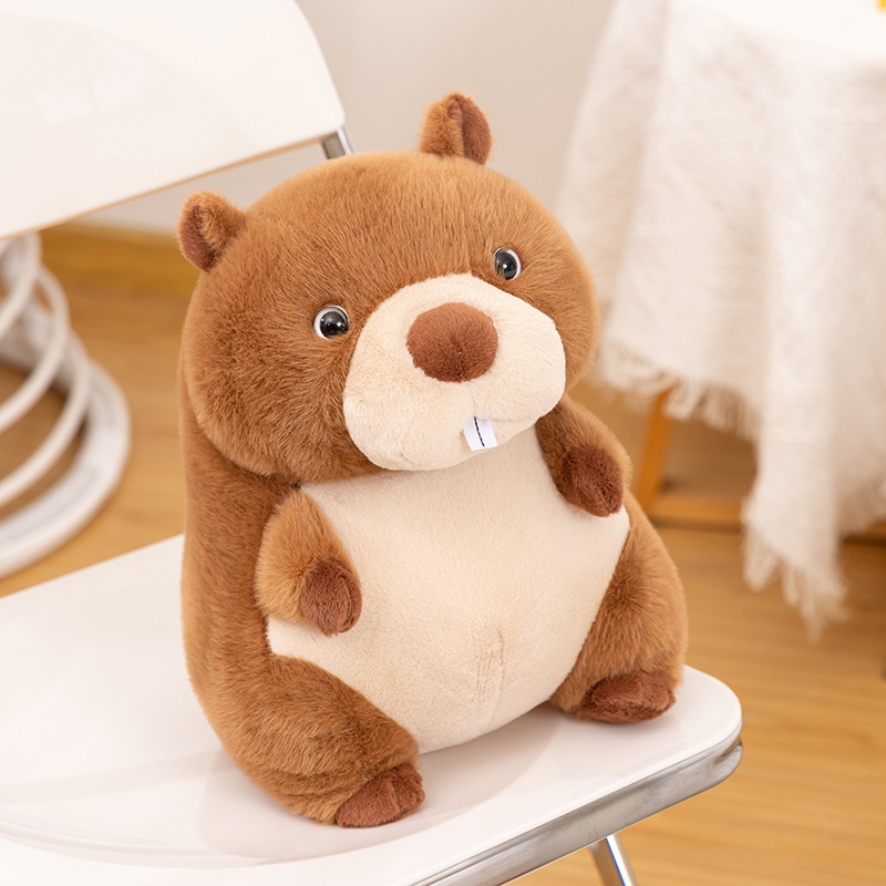 Charming Plump Marmot Plush Toy - Cute Stuffed Groundhog Doll 14