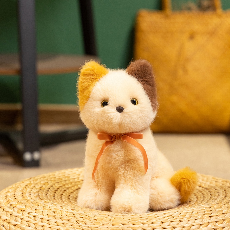 Cute Sitting Kitten Plushie - Adorable Stuffed Cat Doll for Kids & Decor 13