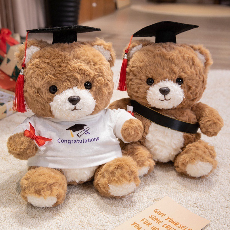 Wholesale 30cm Eco Friendly Super Soft PP Cotton Graduation Bear Plushie Teddy Creative Gift for Kids' Birthday Toy 11