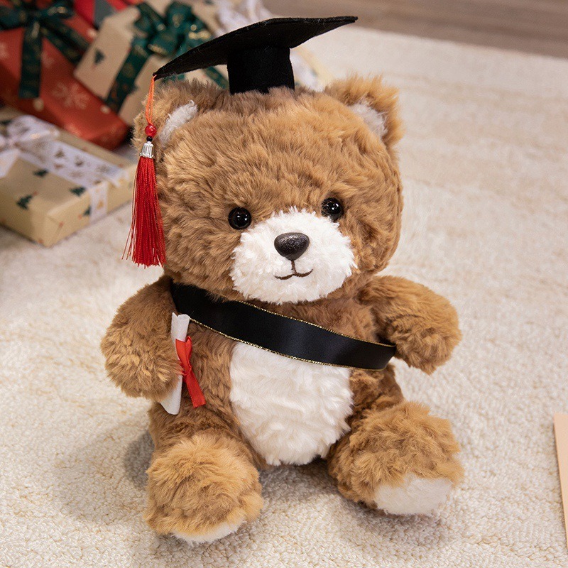 Wholesale 30cm Eco Friendly Super Soft PP Cotton Graduation Bear Plushie Teddy Creative Gift for Kids' Birthday Toy 14