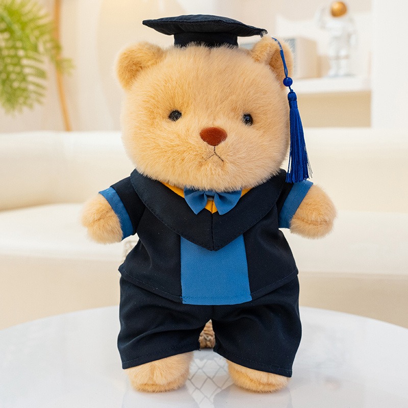 Wholesale 30cm Student Graduation Souvenir Teddy Bear Plush Toy Movable Doctor Joint Bear Stuffed Animal Soft Teddy 16