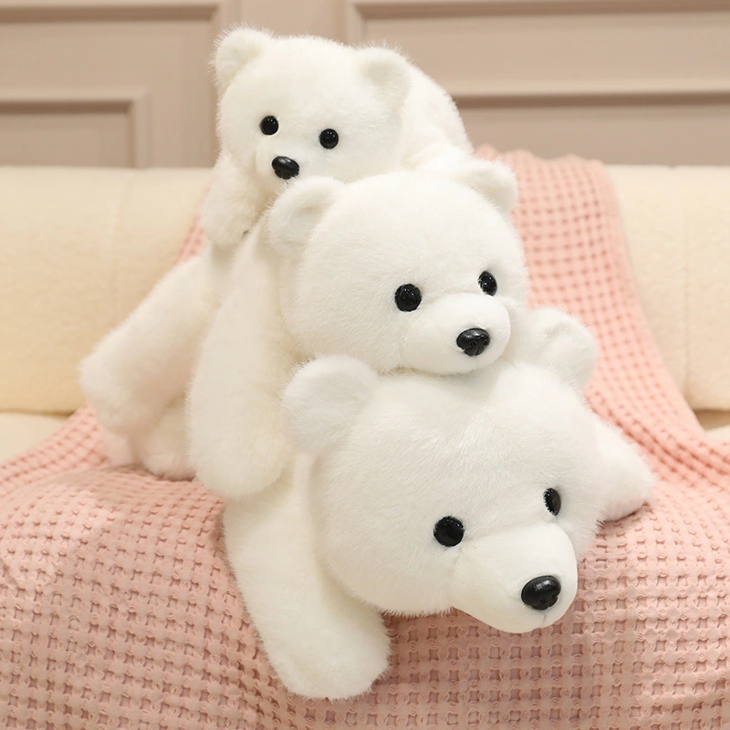 Ours polaire en peluche ultra-doux : animal en peluche câlin aux détails réalistes, compagnon idéal pour les enfants et les adultes. 1