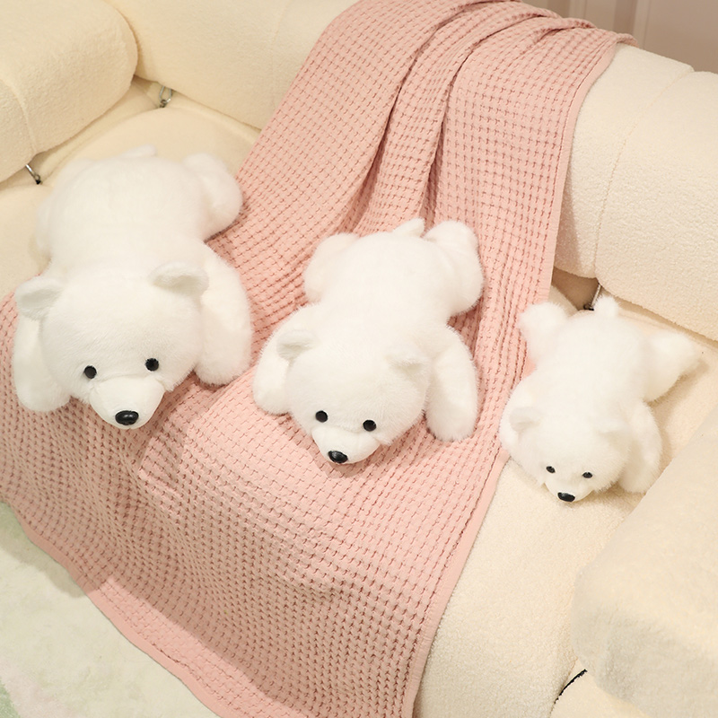 Ours polaire en peluche ultra-doux : animal en peluche câlin aux détails réalistes, compagnon idéal pour les enfants et les adultes. 13