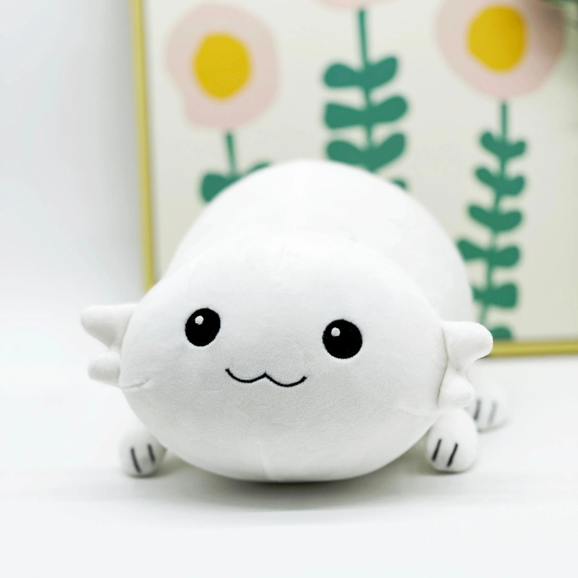 25cm  Star Trek Decks Moopsy Cute White Axolotl Plush Toy - Soft Stuffed Animal Pillow 1