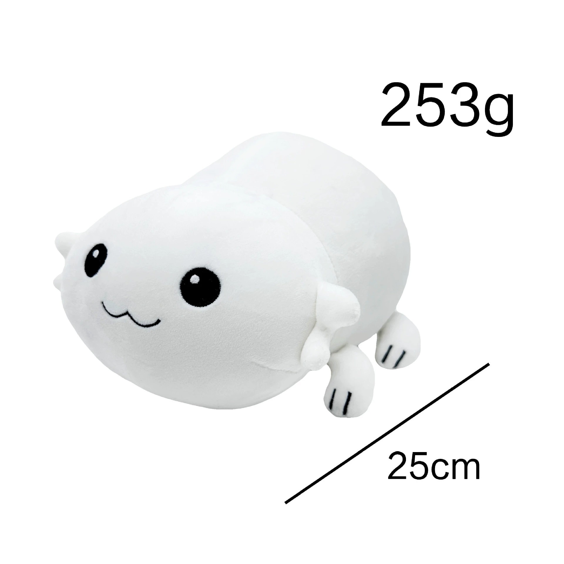 25cm  Star Trek Decks Moopsy Cute White Axolotl Plush Toy - Soft Stuffed Animal Pillow 14