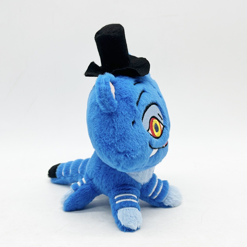 18cm KPOP DEMON HUNTERS  Blue Tiger Plush Toy with Top Hat - 68g Cartoon Stuffed Animal 15