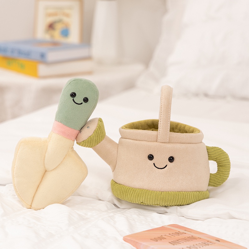 Plush Dolls: Elderly Care Gardening - Themed Set with Cute Watering Can, Tool Bag & Shovel Plushies, Ideal for Cozy Deco 17