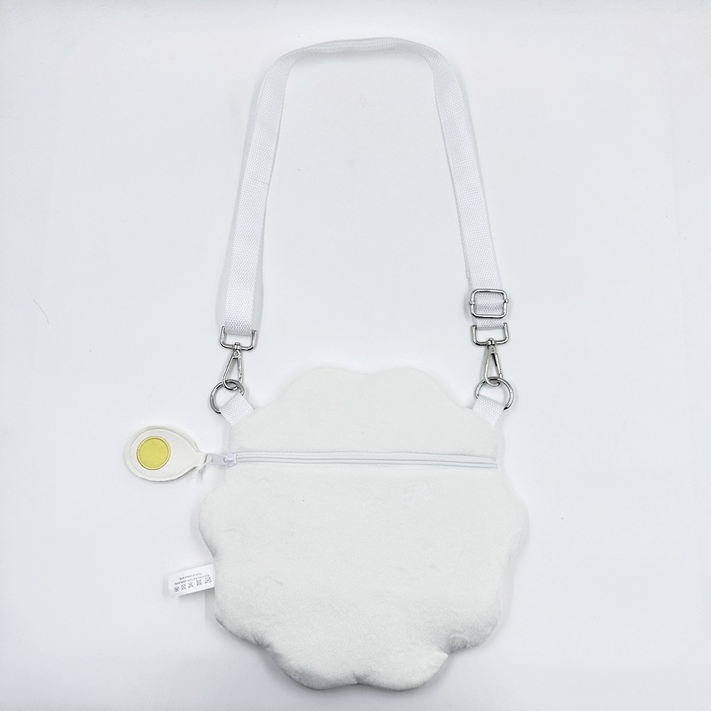 28cm Plush Crossbody Bag for Cosplay & Daily - Spiral Cloud Design, 135cm Strap, 142g 16