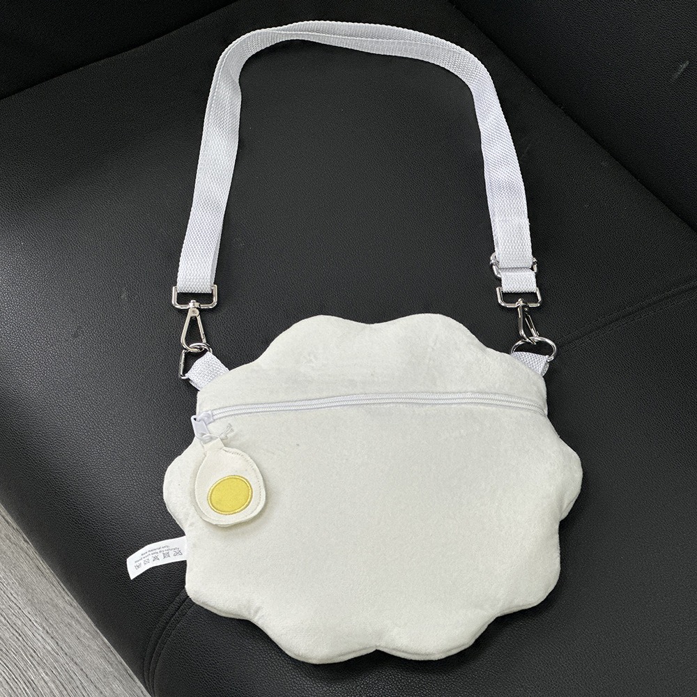 28cm Plush Crossbody Bag for Cosplay & Daily - Spiral Cloud Design, 135cm Strap, 142g 13