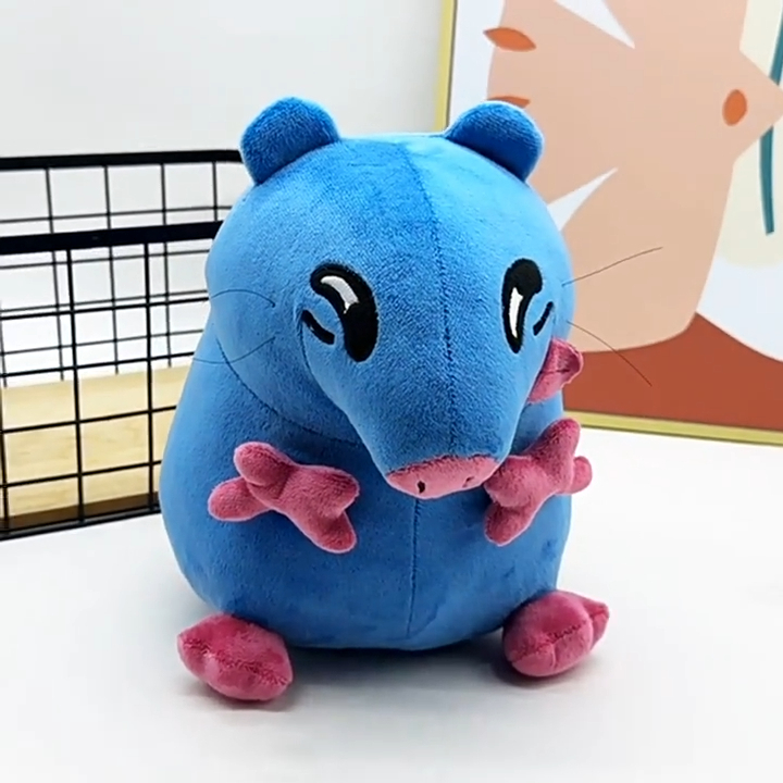 Souris en peluche bleue de 25 cm - Douce peluche (243 g) pour la décoration et le jeu dans la chambre 1